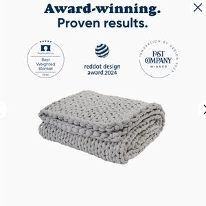 Luxurious Silver Knit Blanket